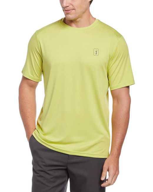 PGA TOUR Yellow Active Work-out Shirts & Tops for men