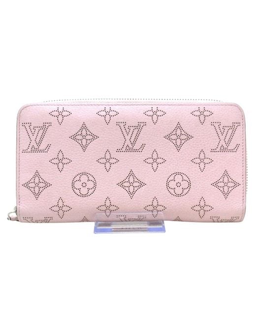 Louis Vuitton Zippy Wallet Leather Wallet (pre-owned) in Pink