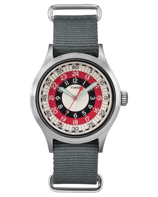 Timex Gray 40mm Fabric Watch Tw4b05700jr for men