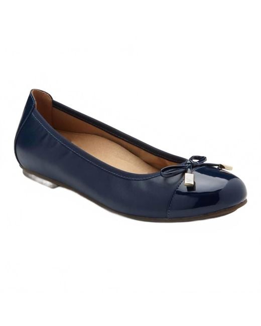 Vionic Blue Minna Ballet Flat