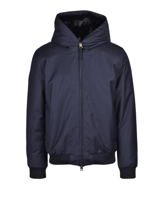 DUNO Blue Plush Polyester Jacket for men