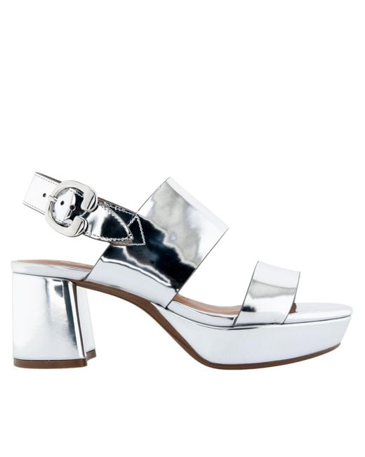 Aerosoles White Camera Metallic Camera-Slvr