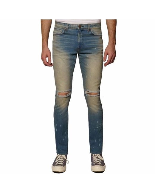 Monfrere Blue Greyson Distressed Jean for men