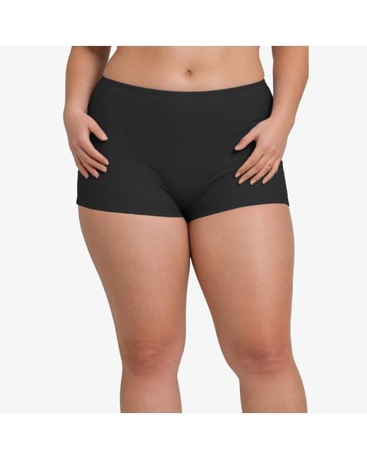 Calypsa Black Plus Boyshorts