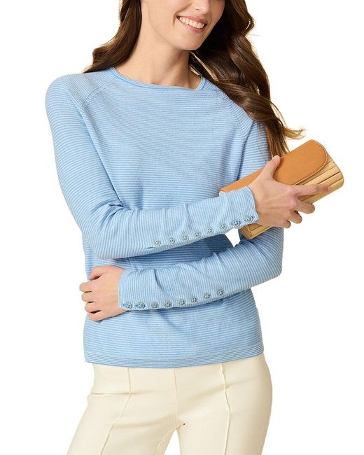 J.McLaughlin Blue Janie Sweater