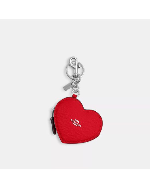 COACH Red Heart Bag Charm