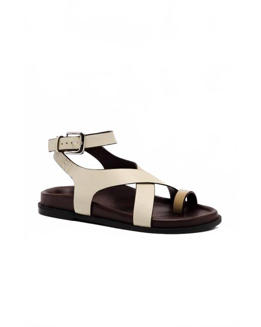 Free People Black Anya Criss Cross Footbed