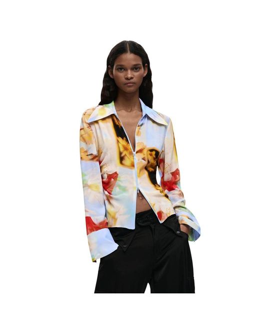 Desigual Black Viscose Blouse
