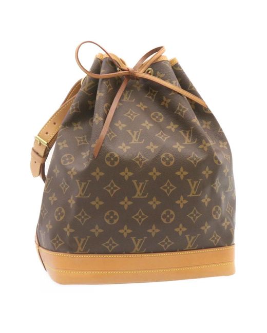 Louis Vuitton Brown Monogram Noe Shoulder Bag M42224 Lv Auth Am357b