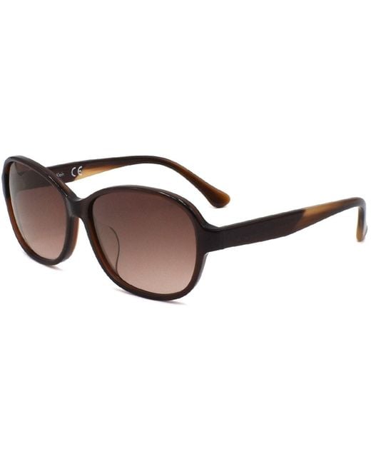 Calvin Klein Brown 57 Mm Purple Sunglasses Ck4334sa-513