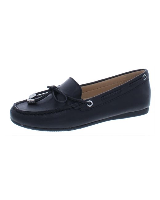 MICHAEL Michael Kors Blue Sutton Leather Slip On Loafers