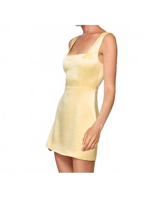 Line & Dot Metallic Limone Minie Dress