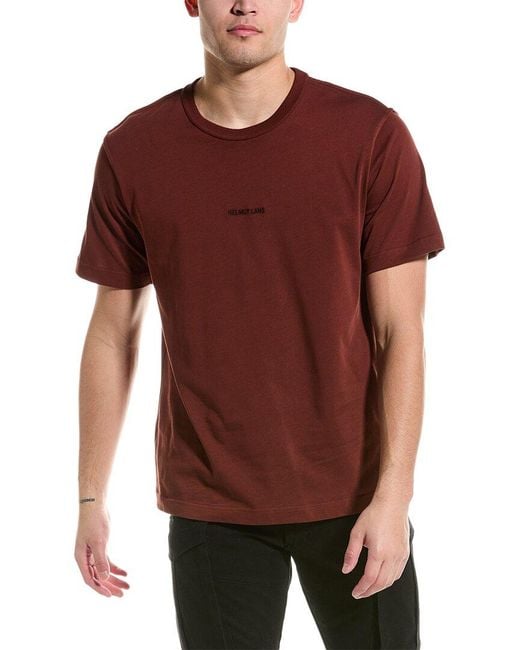 Helmut Lang Red Inside Out T-shirt for men