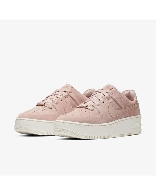 Nike Pink Air Force 1 Sage Low Ar5339-201 Sneaker 6 Platform Shoes Rhs3745