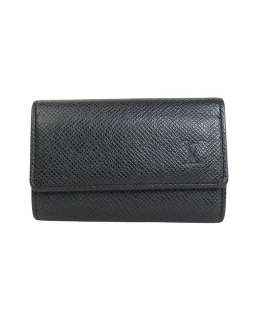 Louis Vuitton 6 Key Holder Leather Wallet (pre-owned) in Black for