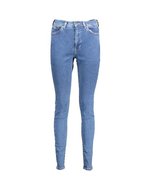 Tommy Hilfiger Blue Cotton Jeans & Pant