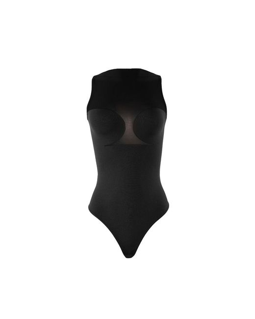 Wolford Black Bustier String Body