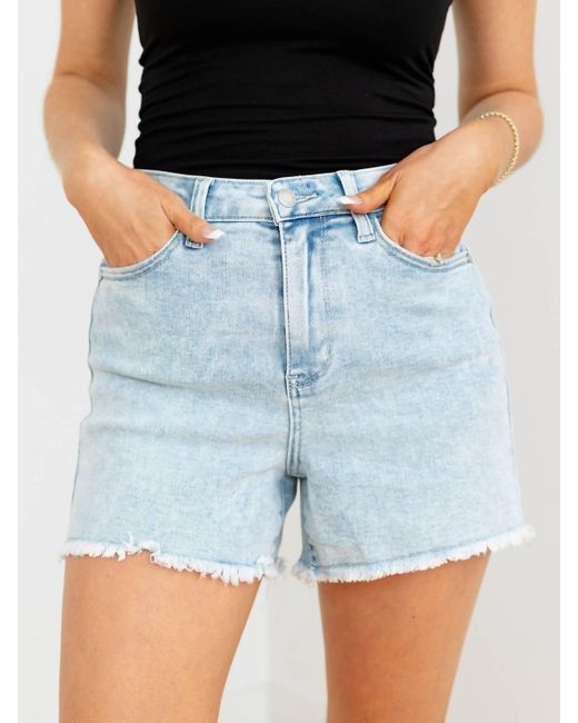 Judy Blue Blue High Waist Mineral Wash Shorts