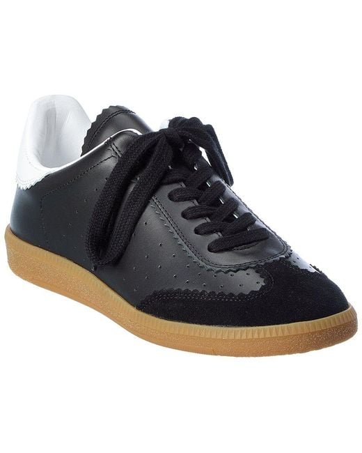 Isabel Marant Blue Bryce Leather Sneaker