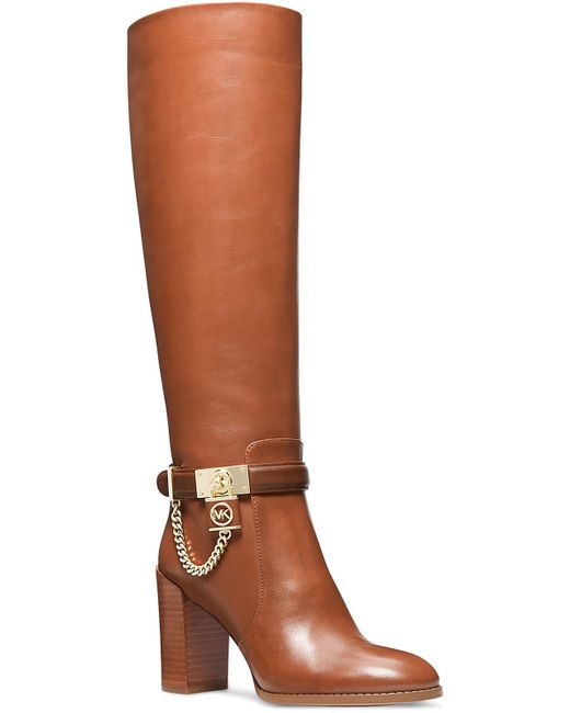 MICHAEL Michael Kors Brown Leather Tall Knee-high Boots