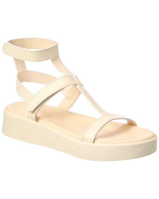 Ancient Greek Sandals Metallic Efrosini Leather Sandal
