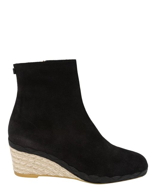Ferragamo Black Canaria Suede Booties