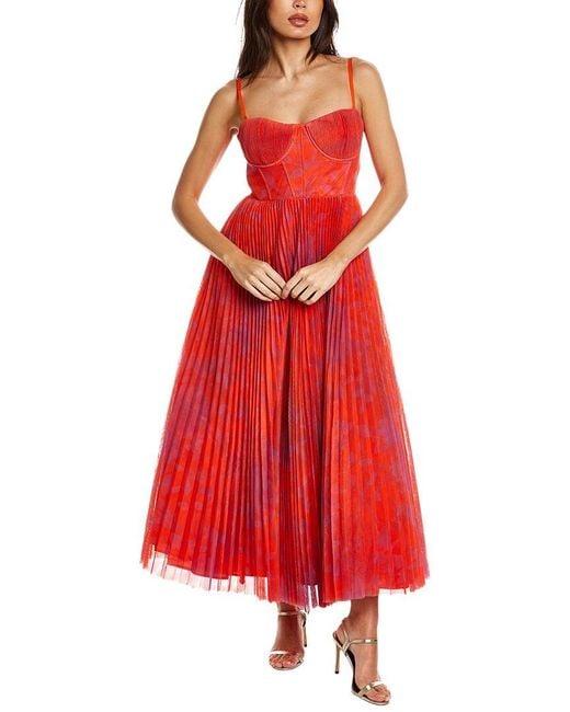 Hutch Red Amara Midi Dress