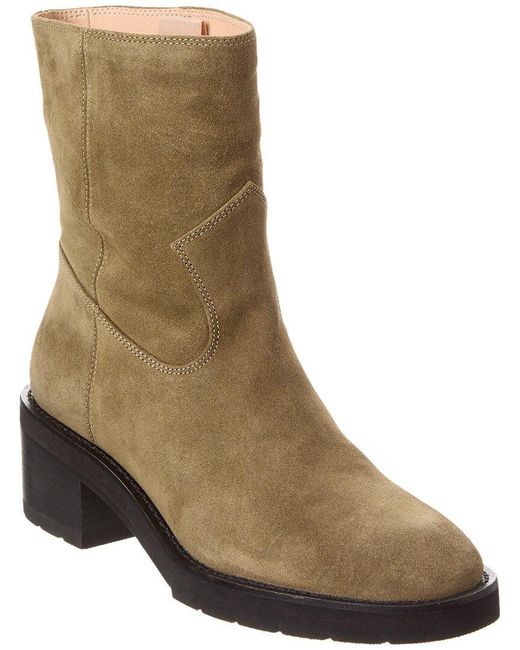Stuart Weitzman Brown Boulevard Suede Bootie