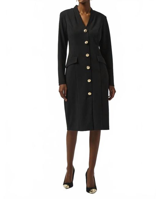 chinese dress ladies Joseph Ribkoff Black Jersey Dress – Jaboli Boutique main image 0