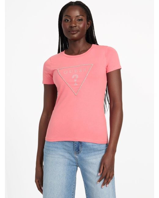 Guess Blue Carlee Triangle Tee