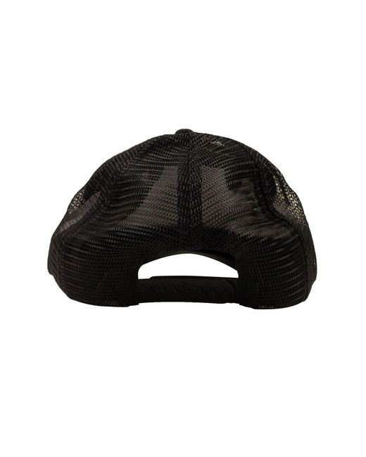 Palm Angels Black Curved Logo Mesh Baseball Cap for Men | Lyst