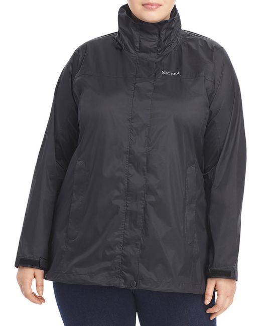 Marmot Gray Plus Water Resistant Polyester Windbreaker Jacket