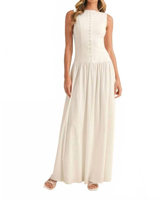 knee length dresses for ladies Tiered Button-Down Maxi Dress Small main image 0