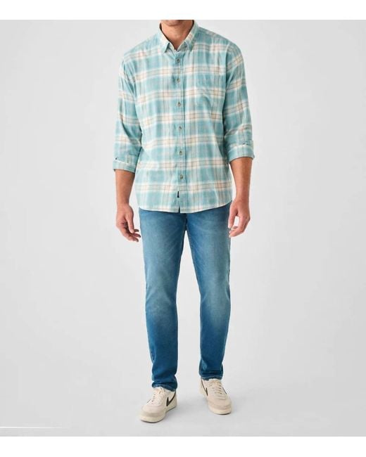 Faherty Brand Blue The All Time Shirt for men