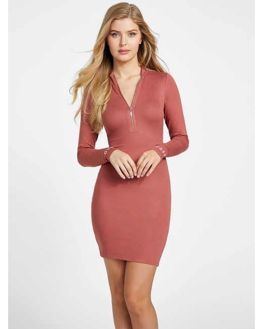 Guess Factory Red Eco Barwin Knit Dress
