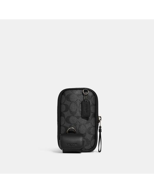 Coach Outlet Black Multifunction Phone Pack