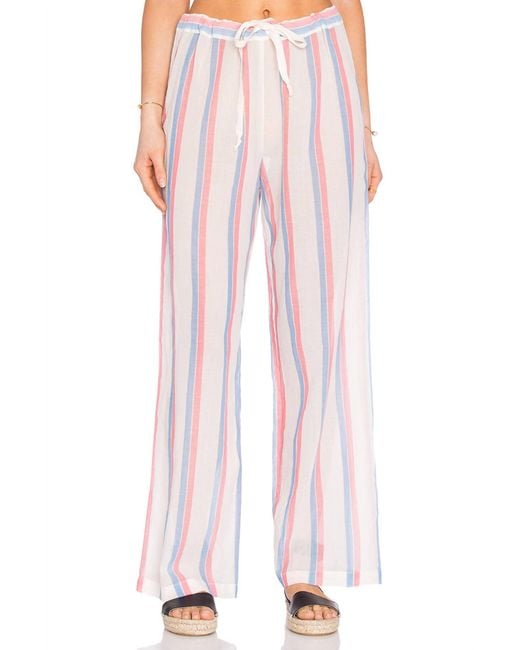 Solid & Striped Pink Drawcord Pants