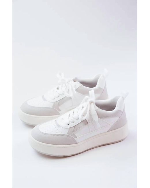 MIA White Dice Platform Sneaker