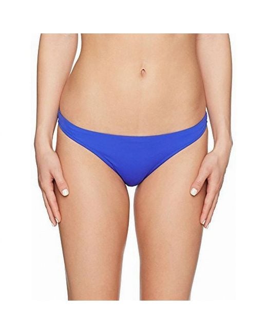 MILLY Blue Solid St. Lucia Bikini Bottom