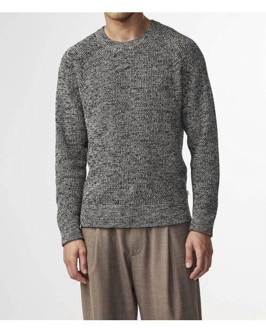 NN07 Gray Jacobo Knitted Sweater for men