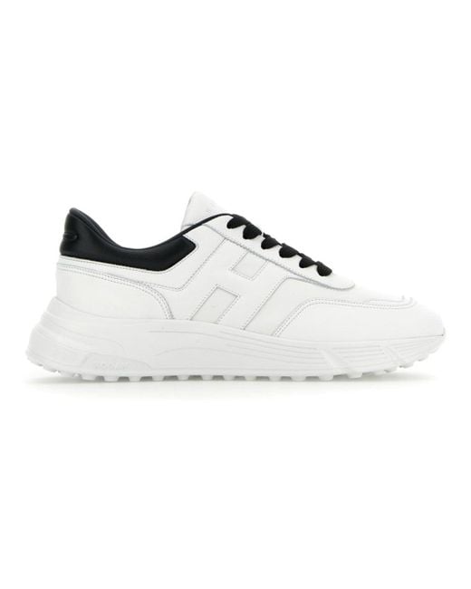 Hogan Black Chunky Sneakers With Textured Grip for men