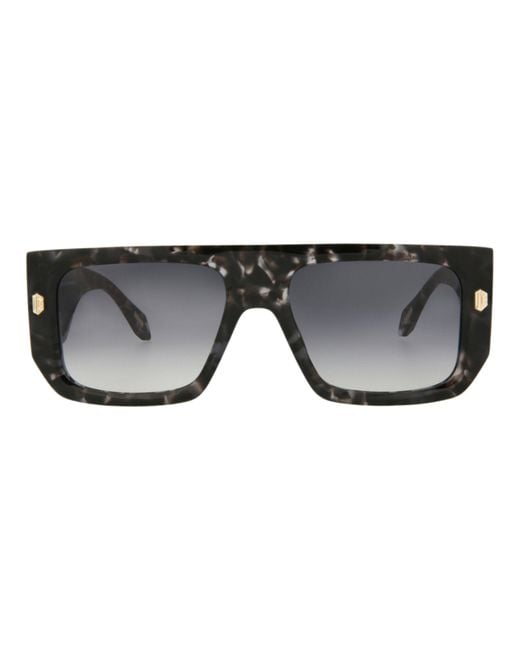 Just Cavalli Gray Navigator-frame Acetate Sunglasses