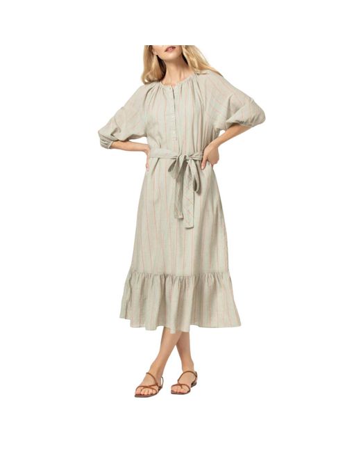 Lilla P Natural Easy Elbow Sleeve Dress