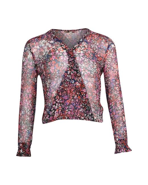 Maje Red See-Through Blouse