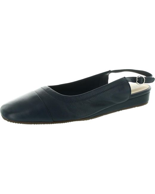 Softwalk® Blue Buckle Slingbacks