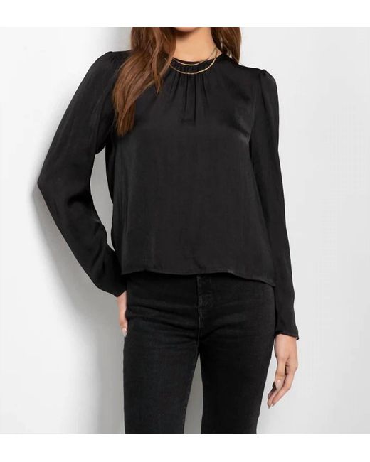 Tart Collections Black Solid Charise Top