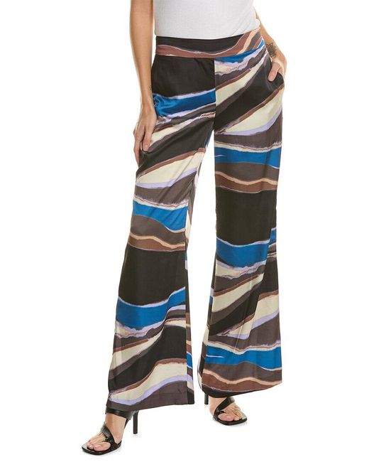 BCBGMAXAZRIA Blue Wide Leg Pant