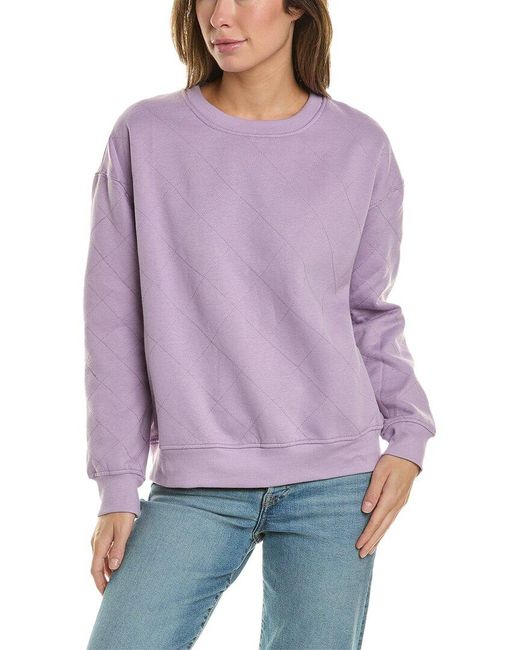Fate Purple Quilted Sweatshirt