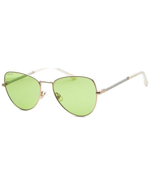 Jimmy Choo Green Caros 56mm Sunglasses