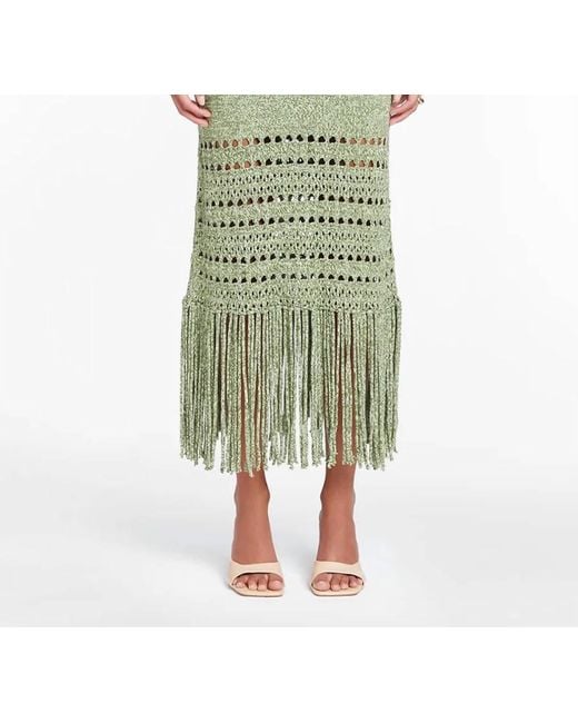 Amanda Uprichard Green Jayla Knit Skirt